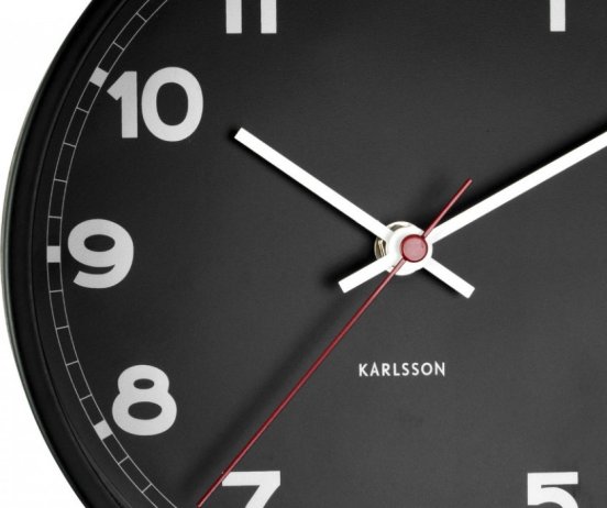 Designové nástěnné hodiny 5846BK Karlsson 22cm