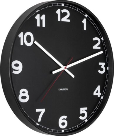 Designové nástěnné hodiny 5847BK Karlsson 41cm