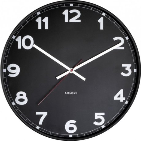 Designové nástěnné hodiny 5847BK Karlsson 41cm