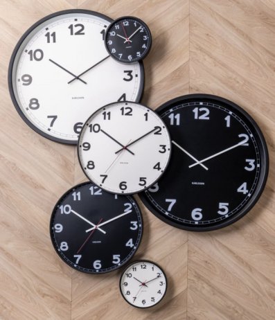 Designové nástěnné hodiny 5847WH Karlsson 41cm