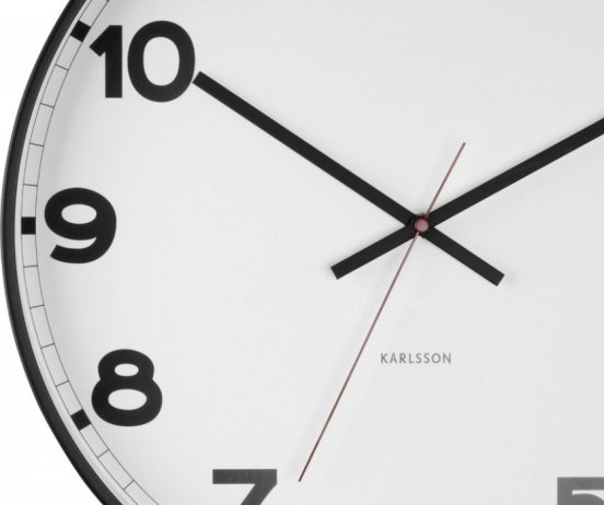 Designové nástěnné hodiny 5847WH Karlsson 41cm