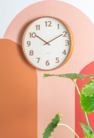 Designové nástěnné hodiny 5872WH Karlsson 40cm