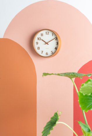 Designové nástěnné hodiny 5873WH Karlsson 22cm