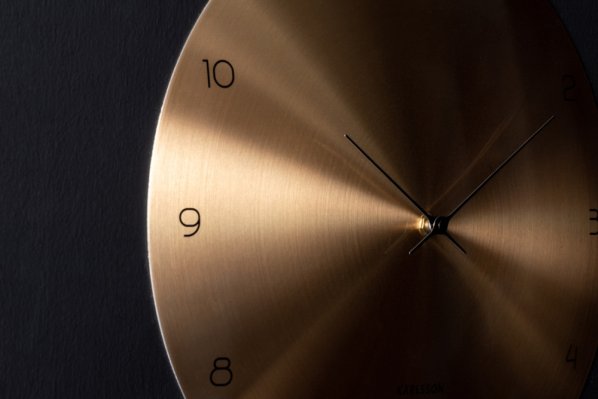 Designové nástěnné hodiny 5888GD Karlsson 40cm