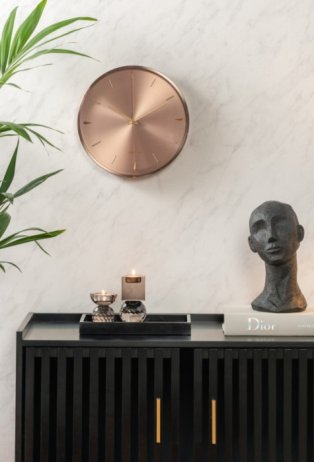 Designové nástěnné hodiny 5896RG Karlsson 30cm