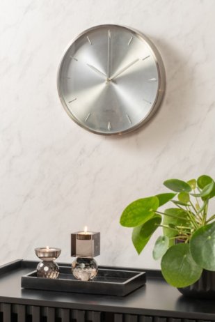 Designové nástěnné hodiny 5896SI Karlsson 30cm
