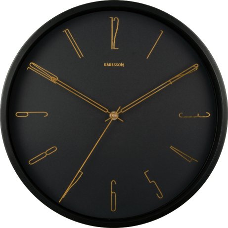 Designové nástěnné hodiny 5898BK Karlsson 35cm