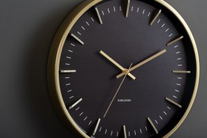 Designové nástěnné hodiny 5911GD Karlsson 35cm