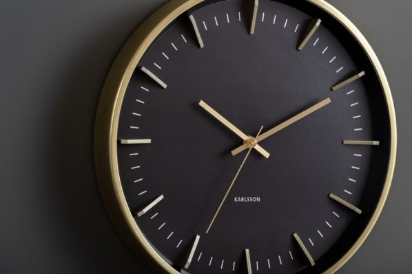 Designové nástěnné hodiny 5911GD Karlsson 35cm