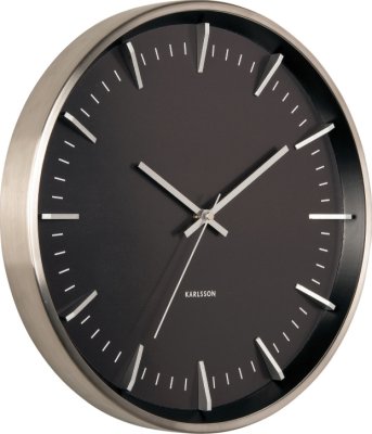 Designové nástěnné hodiny 5911SI Karlsson 35cm