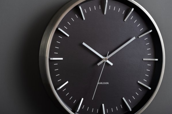 Designové nástěnné hodiny 5911SI Karlsson 35cm