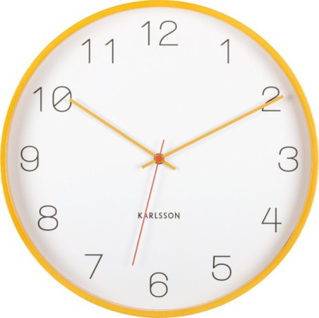 Designové nástěnné hodiny 5926YE Karlsson 40cm