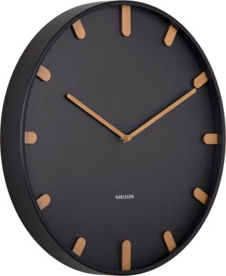 Designové nástěnné hodiny 5942BK Karlsson 40cm