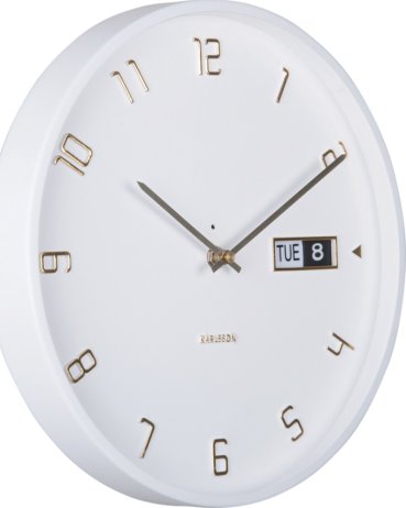 Designové nástěnné hodiny 5953WH Karlsson 30cm