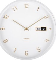 Designové nástěnné hodiny 5953WH Karlsson 30cm