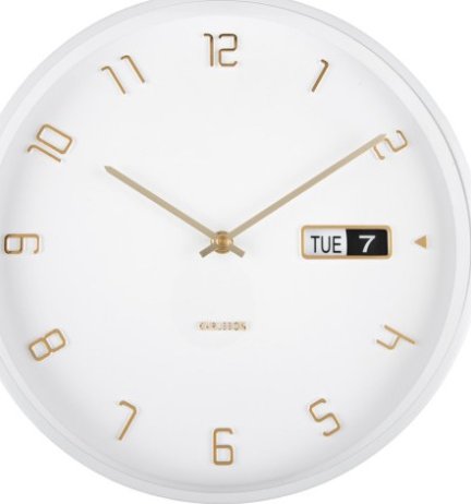 Designové nástěnné hodiny 5953WH Karlsson 30cm