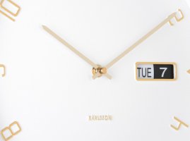 Designové nástěnné hodiny 5953WH Karlsson 30cm