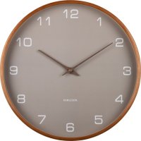 Designové nástěnné hodiny 5993GY Karlsson 40cm
