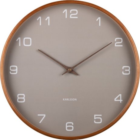Designové nástěnné hodiny 5993GY Karlsson 40cm