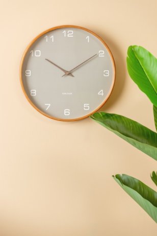Designové nástěnné hodiny 5993GY Karlsson 40cm