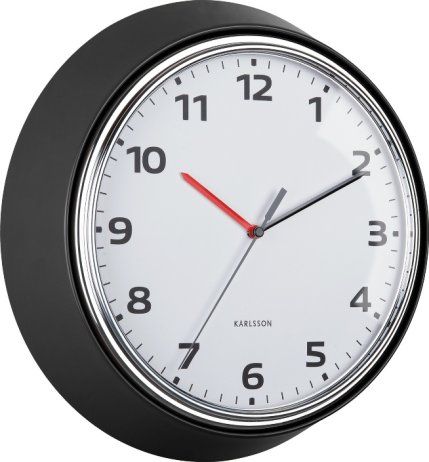 Designové nástěnné hodiny 6006BK Karlsson 34cm