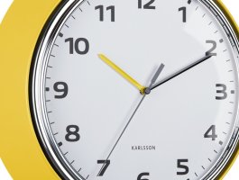 Designové nástěnné hodiny 6006YE Karlsson 34cm