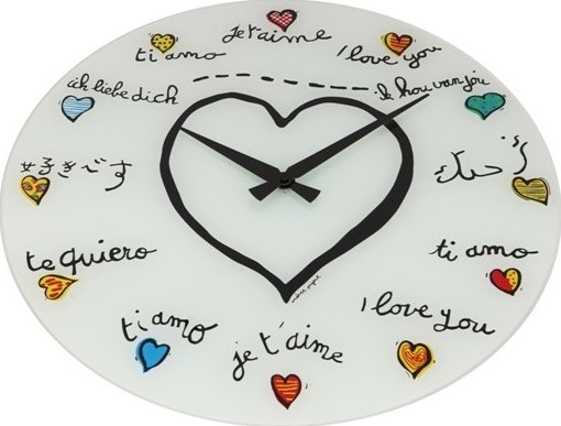 Designové nástěnné hodiny 8030 Nextime Loving You 43cm