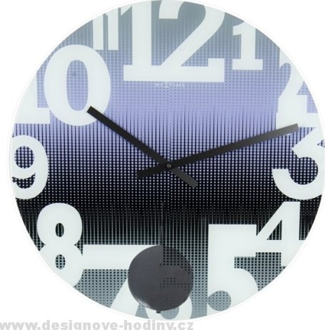 Designové nástěnné hodiny 8127pa Nextime Swing 43cm