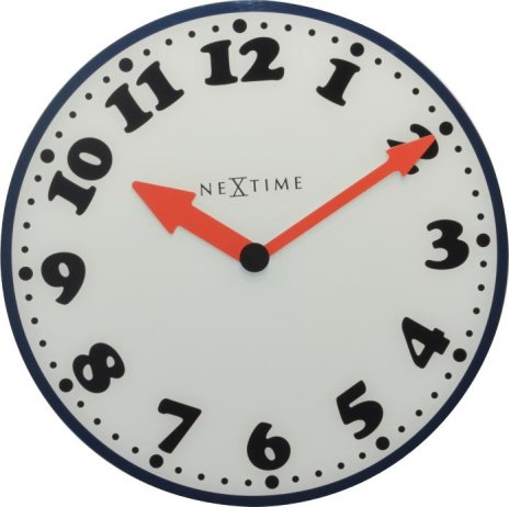Designové nástěnné hodiny 8151 Nextime Boy 43cm