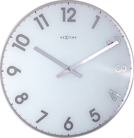 Designové nástěnné hodiny 8190wi Nextime Reflect 43cm
