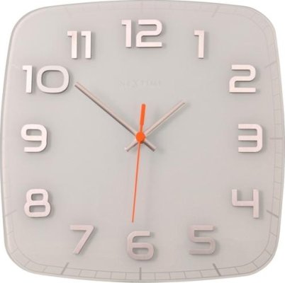 Designové nástěnné hodiny 8816wi Nextime Classy square 30cm