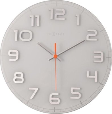 Designové nástěnné hodiny 8817wi Nextime Classy round 30cm