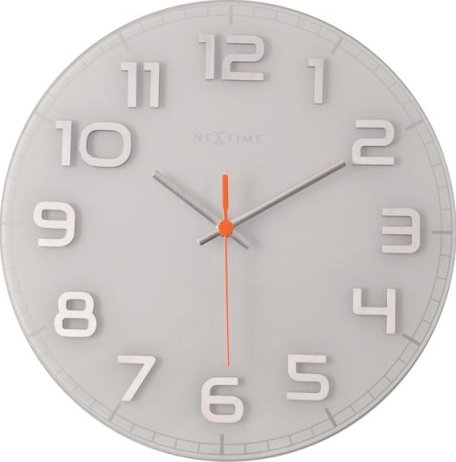 Designové nástěnné hodiny 8817wi Nextime Classy round 30cm