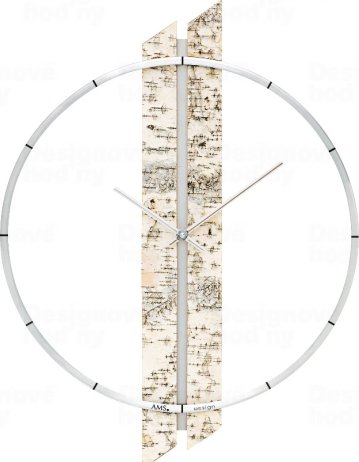 Designové nástěnné hodiny 9604 AMS 55cm