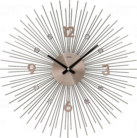 Designové nástěnné hodiny 9610 AMS 50cm