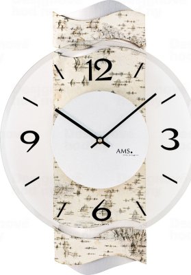 Designové nástěnné hodiny 9624 AMS 39cm