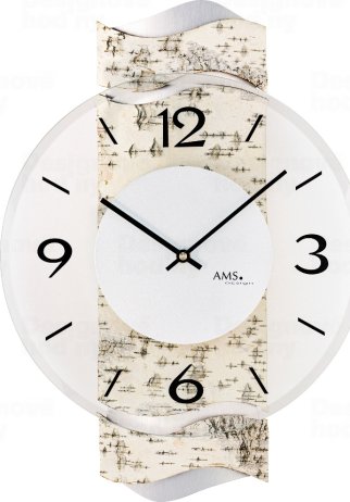 Designové nástěnné hodiny 9624 AMS 39cm