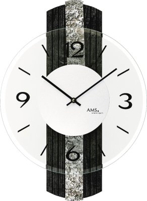 Designové nástěnné hodiny 9676 AMS 38cm