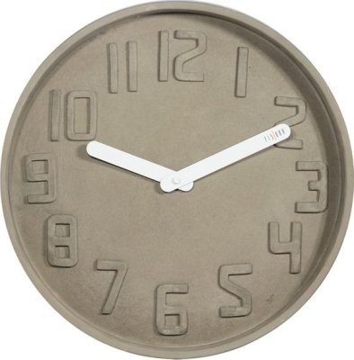 Designové nástěnné kameninové hodiny CL0127 Fisura 35cm