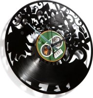 Designové nástěnné hodiny Discoclock 009 Think green 30cm