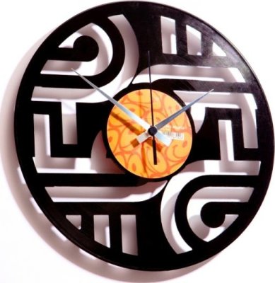 Designové nástěnné hodiny Discoclock 015 Geometry 30cm