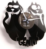 Designové nástěnné hodiny Discoclock Z03 Blíženci 30cm