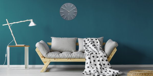 Designové nástěnné hodiny Future Time FT2010GY Round grey 40cm