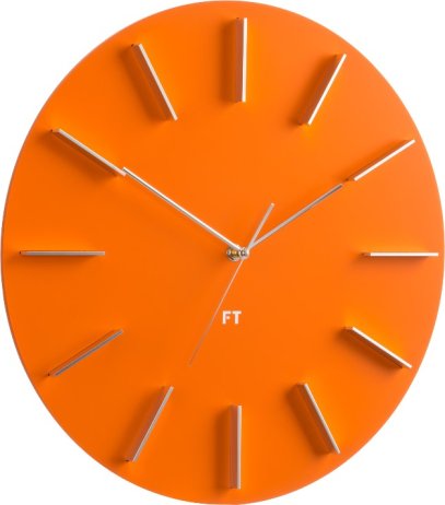 Dětské designové nástěnné hodiny Future Time FT2010OR Round orange 40cm