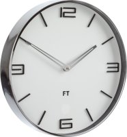 Designové nástěnné hodiny Future Time FT3010WH Flat white 30cm