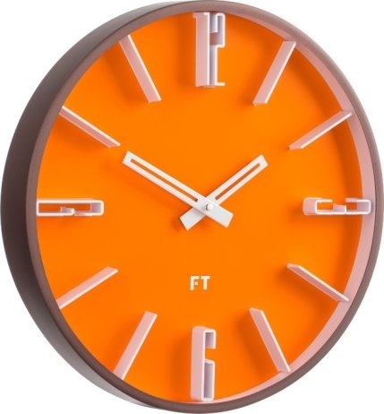 Designové nástěnné hodiny Future Time FT6010OR Numbers 30cm