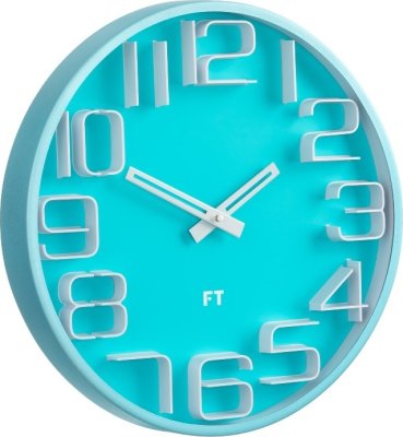 Designové nástěnné hodiny Future Time FT8010BL Numbers 30cm