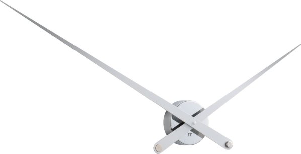 Designové nástěnné hodiny Future Time FT9110SI Hands chrome 100cm