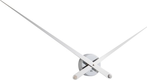 Designové nástěnné hodiny Future Time FT9110WH Hands white 100cm