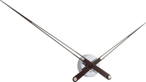 Designové nástěnné hodiny Future Time FT9130BK Hands black 100cm